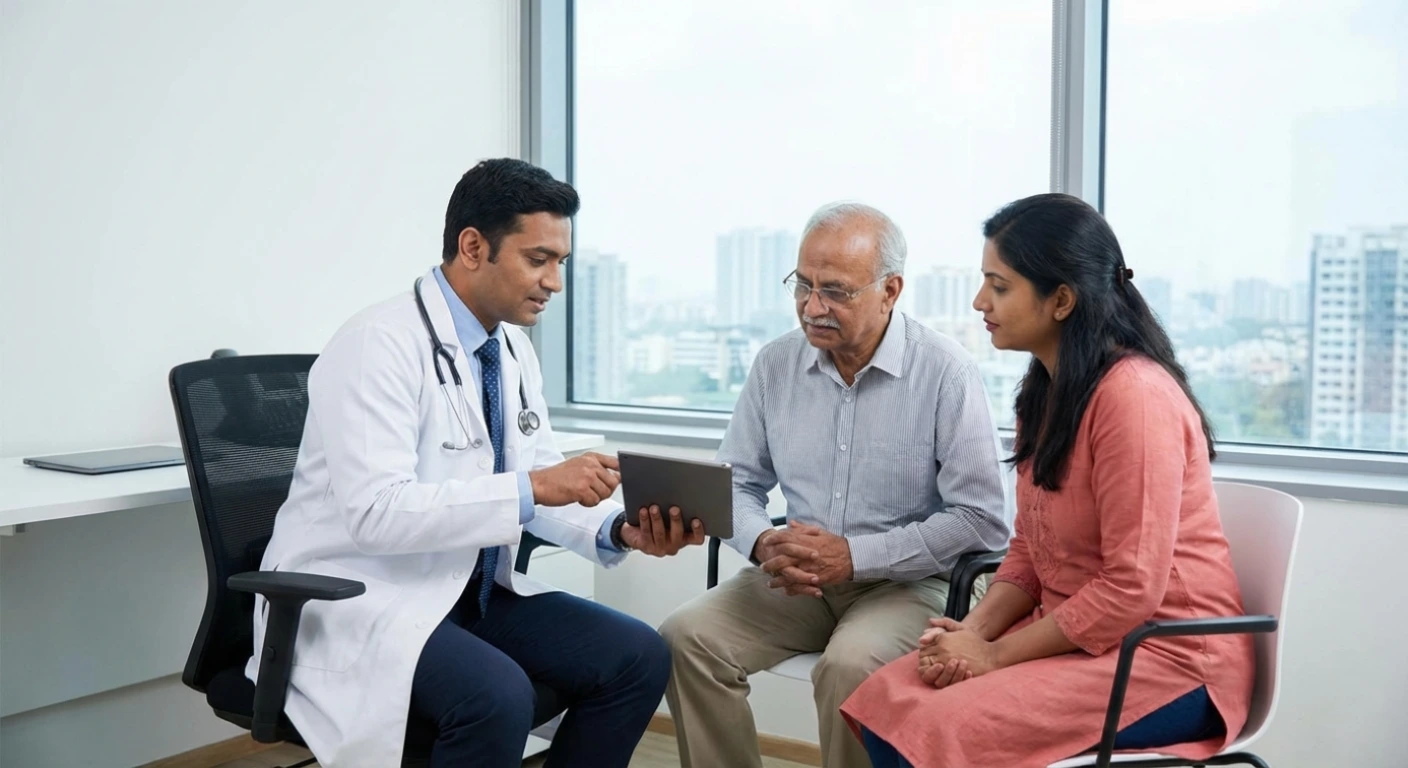 Caregiver holding senior's hands